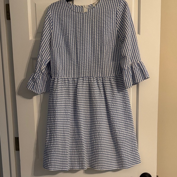 Ces Femme Dresses & Skirts - Ces Femme Blue and White Striped Long Sleeve Dress